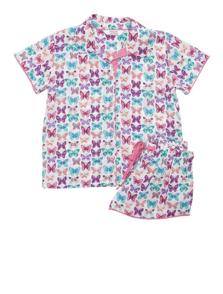 Butterfly Print Top And Short