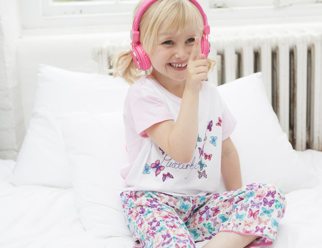 White With Pink Top And Print Pant