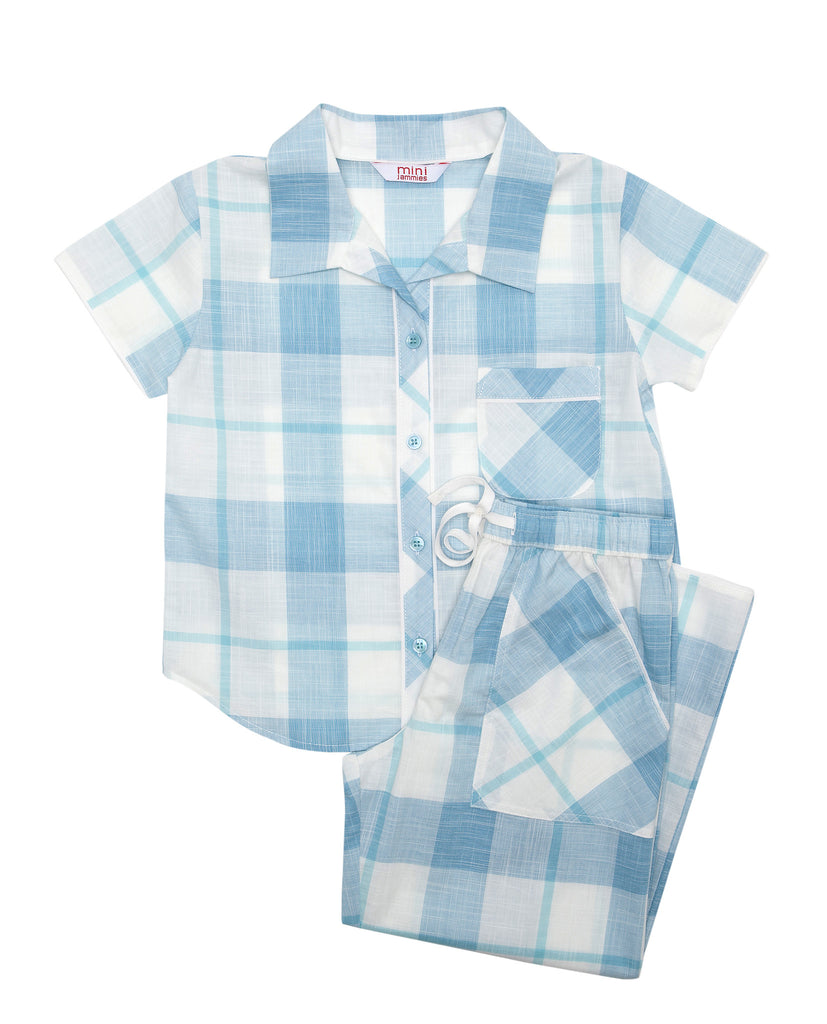 Aqua Check Pyjama Set