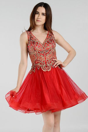 Open image in slideshow, Trendy  burgundy homecoming dress poyl#7982
