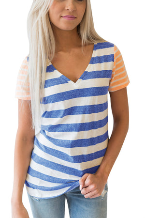 Open image in slideshow, Striped Tee for Women
