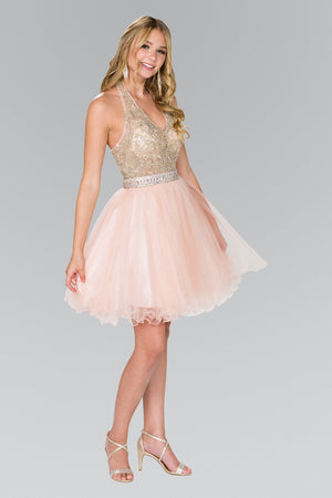Open image in slideshow, Celebrity style sleeveless short homecoming dress gls #gs2382
