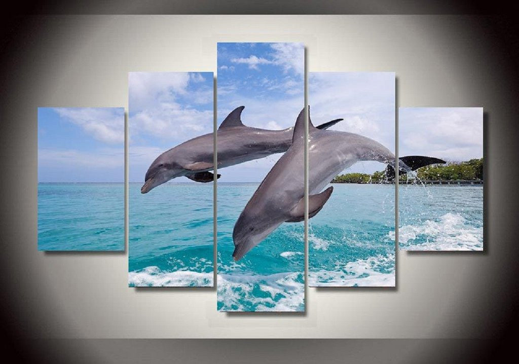 HAPPY DOLPHINS WALL DECOR