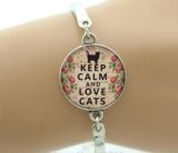 Open image in slideshow, FREE KEEP CALM AND LOVE CATS BRACELET FLASH SALE!
