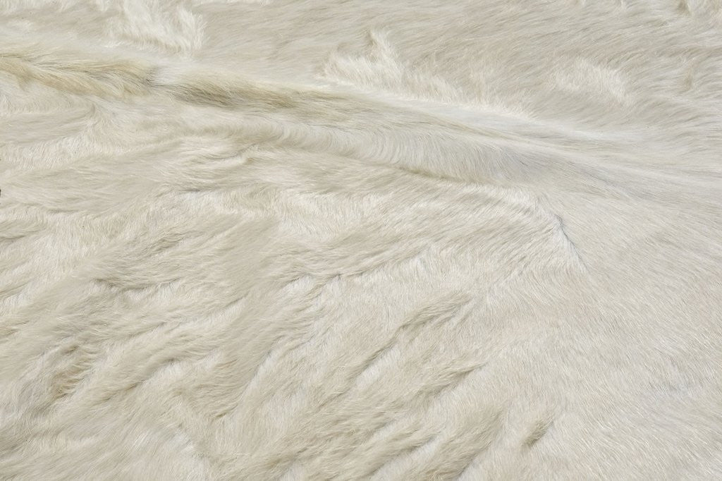 Natural Off White Cowhide Rug - L