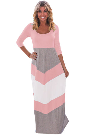 Open image in slideshow, Chevron Maxi Dress
