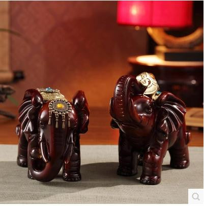 Resin elephant decorative arts and crafts