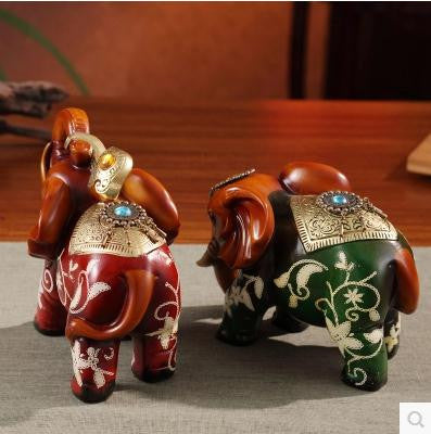 Resin elephant decorative arts and crafts