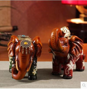 Open image in slideshow, Resin elephant decorative arts and crafts
