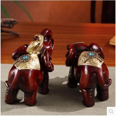 Resin elephant decorative arts and crafts