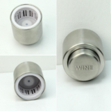 RED WINE SILVER STAINLESS STEEL VACUUM SEALED BOTTLE SPOUT FREE + SHIPPING