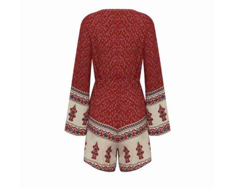 New Boho Jumpsuit V-Neck Romper Bodysuit