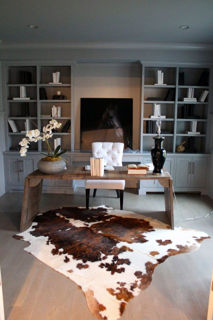 Tri Color Spotted Cowhide Rug - XL