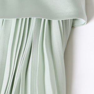 Silk Sweet Mint Green Tunic Dresses