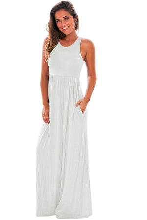 Open image in slideshow, Racerback Maxi Dress with Pockets

