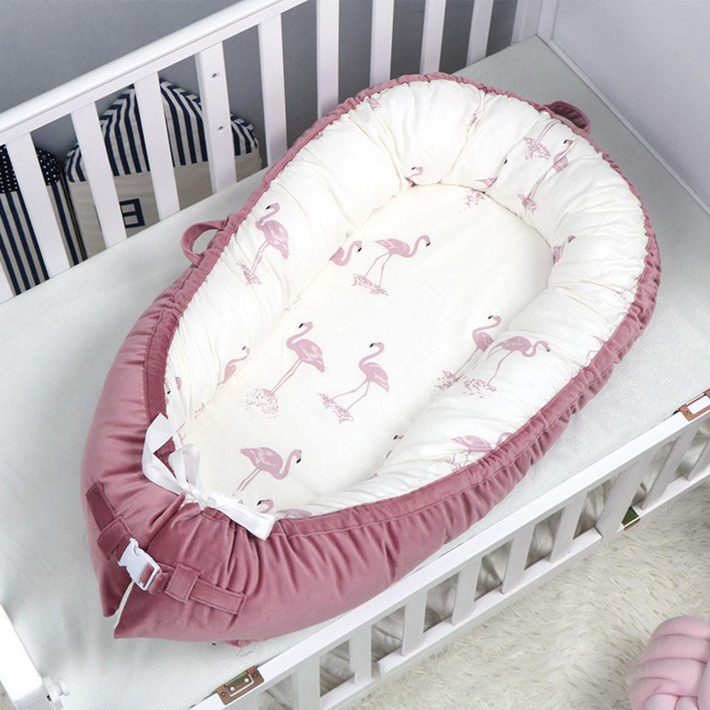 Baby Lounger Hypoallergenic Cotton Portable Crib For Bedroom
