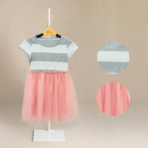 Fashion Patchwork Kids Girls Princess Flower Tutu Dress