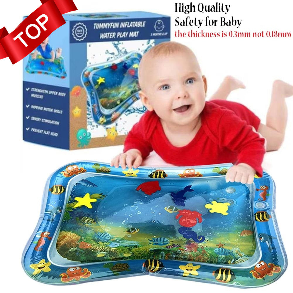 Inflatable Tummy Time Toddler Water Play Mat  for Baby
