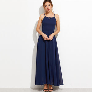Elegant Spaghetti Strap Party Dress