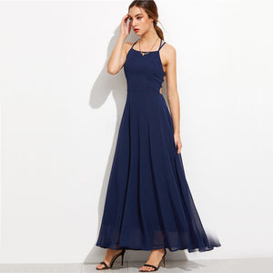 Elegant Spaghetti Strap Party Dress