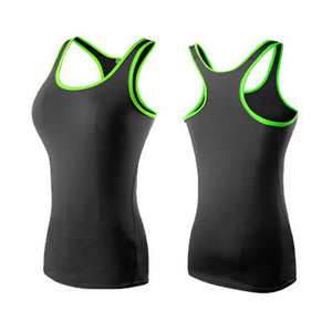 Open image in slideshow, Women Sports Tights Running Yoga Fitness Vest Tee
