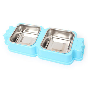 Open image in slideshow, Dog feeders Stainless Steel Pet Dog Cat Puppy Travel Feeding Feeder Food Bowl Water Dish  u6712
