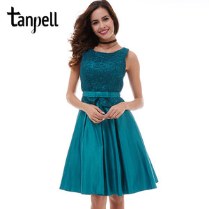 Open image in slideshow, A-line Cheap Zipper Up Cocktail Party Graduation Dress
