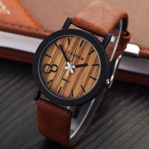 Open image in slideshow, SIMULATION WOODEN RELOJES QUARTZ MEN WATCHES CASUAL WOODEN COLOR LEATHER STRAP WATCH WOOD MALE WRISTWATCH RELOGIO MASCULINO
