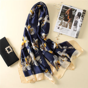 Open image in slideshow, Fashion lady silk scarf
