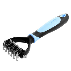 Open image in slideshow, Pet Fur Knot Cutter Remove Rake Grooming Shedding Brush

