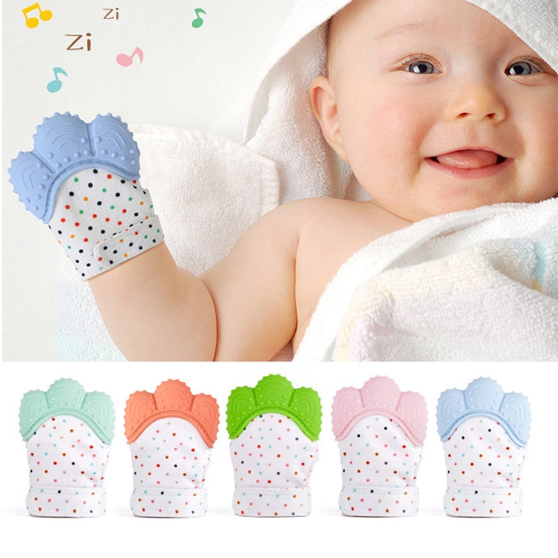 Baby Silicone Mitts Teething Mitten Glove