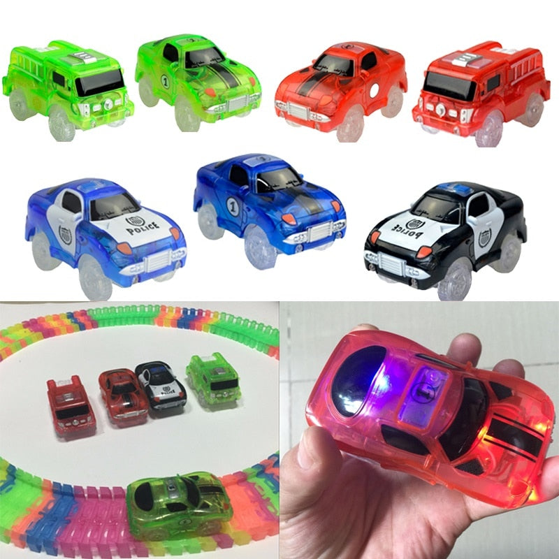 Magical LED Light Race Car Track Toy