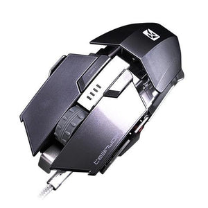 Open image in slideshow, IMMORTAL LUMINOUS USB GAMING MOUSE WIRED MECHANICAL MOUSE FOR VIDEO GAMES LASER ENGINE METAL STRUCTURE SIZE ADJUSTABLE
