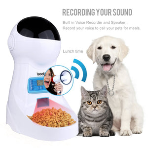3L Automatic Pet Feeder With Voice Record Pets food Bowl